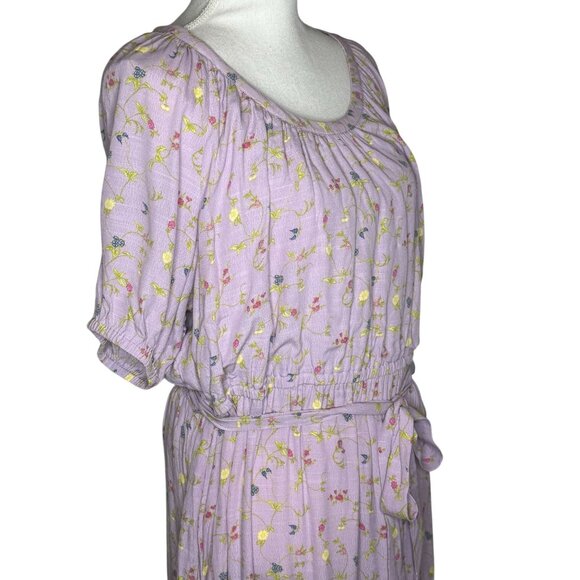 Matilda Jane Enchanted Garden Lilac Floral Midi Dress Clean Girl Small Romantic - Picture 5 of 12